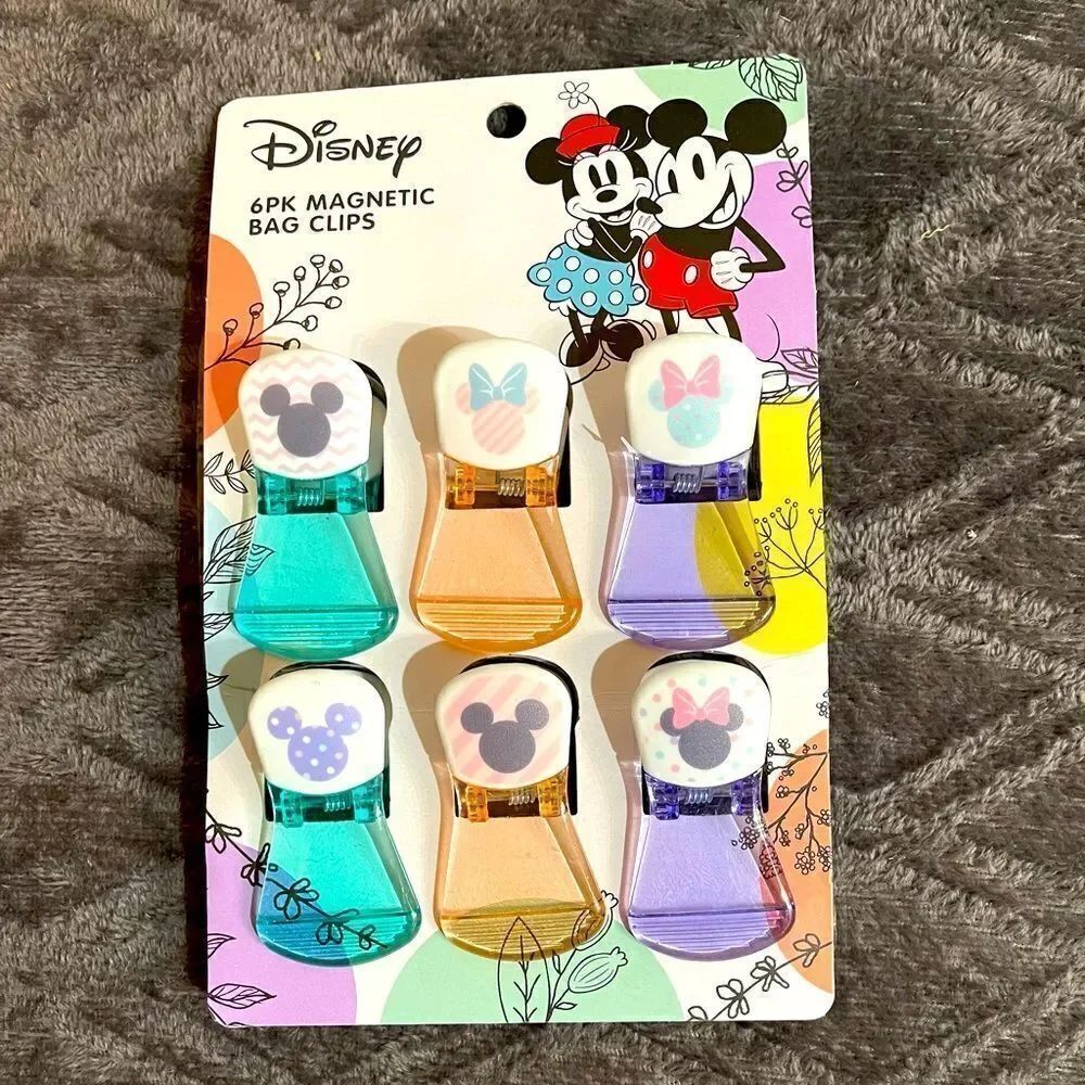Disney Minnie Mouse 6 pack magnetic clips
